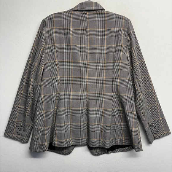 Lane Bryant Plus Size Double Breasted Blazer in Bastille Plaid Check size 14 - Picture 6 of 13